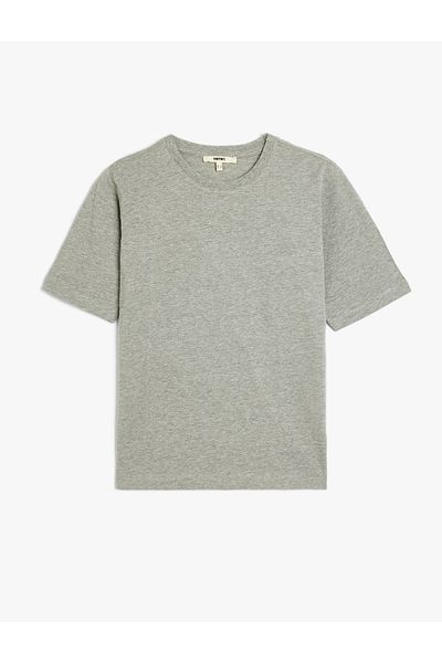 Koton New Season Cotton Crew Neck Short Sleeve Basic T-Shirt