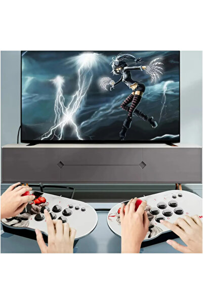İMEXTECH M9 çift rocker 15.000+oyun HD 4K arcade denetleyici Joystick Mini Ar...