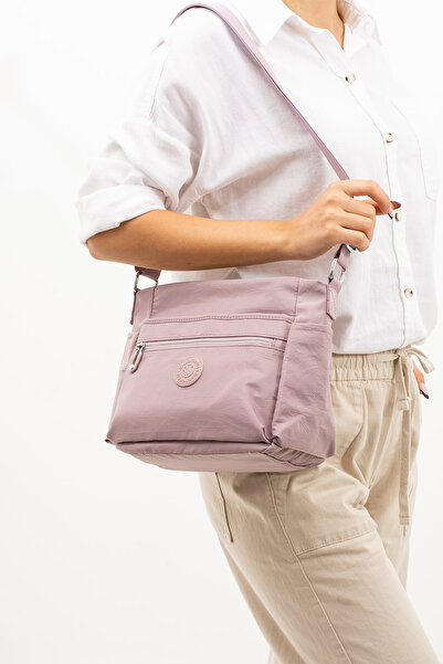 Sanmorris Kadın Çok Gözlü Suya Dayanıklı Paraşüt Kumaş Ayarlanabilir Çapraz A...