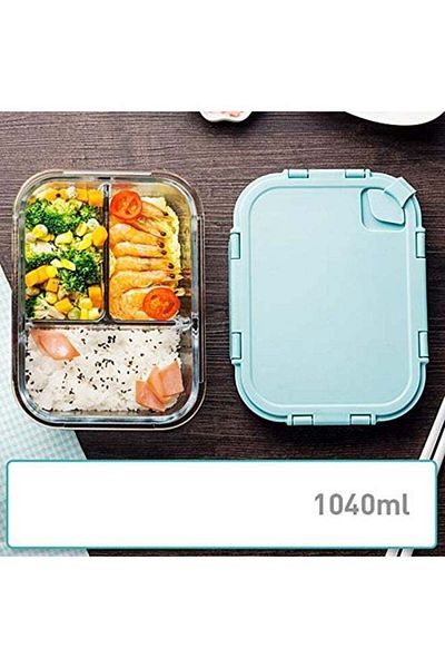 Generic AIWANTO Portable BPA-Free Lunch Box (1040ml Capacity, Blue)