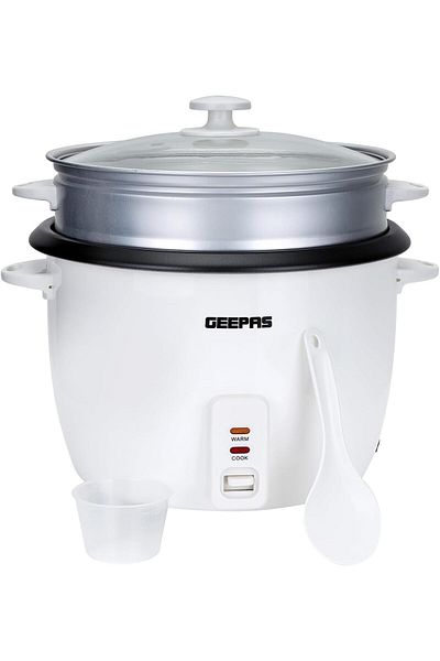 Geepas -Automatic Rice Cooker 3 in 1 Functions Non-Stick Inner Pot Automatic Shut Off with Overheat P