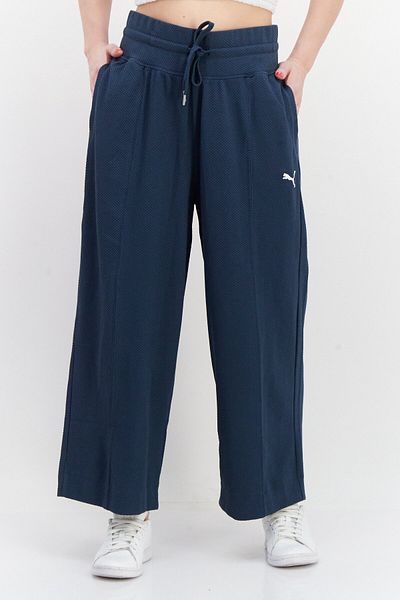 Puma Women Sportswear Fit Drawstring Brand Logo Track Pant, Grey