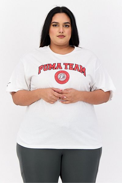 Puma Women Sportswear Fit Short Sleeves Outdoor Top, White