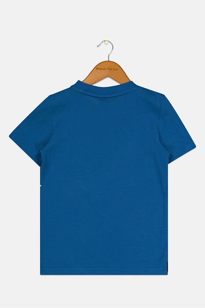 Puma Kids Boy Sportswear Fit Short Sleeve Outdoor T-Shirt, Blue