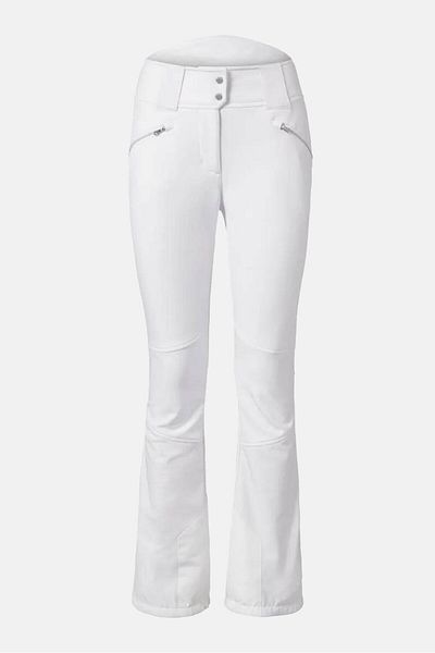 Tchibo Women Slim Fit Plain Ski Trouser, White