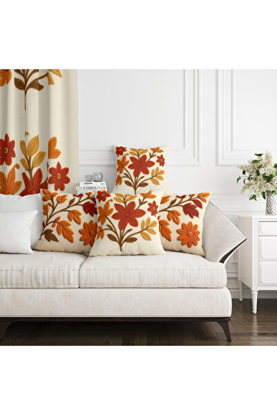 Ahsen Dekoratif Warm Touches 43X43 3D Digital Printed Knitted Velvet Throw Pi...