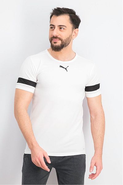 Puma Men Regular Fit Short Sleeve Jersey T-shirt, White
