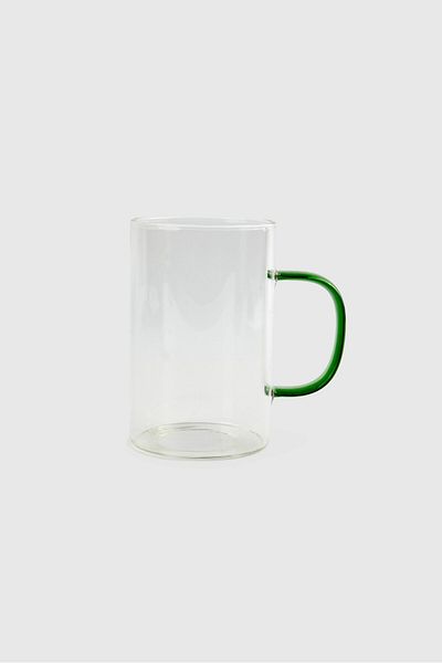 Muy Mucho Glass Coffee Mug 370 ml, Transparent