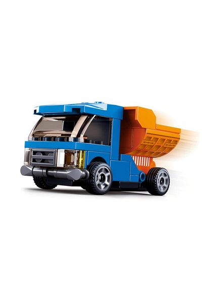 Generic Sluban 44-Piece Power Bricks Pull-Back Dump Truck Building Block Set Multicolor 141682