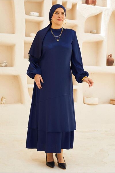 Alvina Belted Satin Jacquard Dress 20779