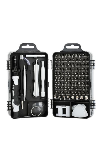 FİAPFO APF® Professional Precision Screwdriver Set, 115 in 1 - Magnetic Repair Kit with 98 Bits