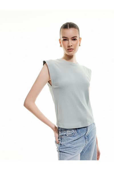 Koton Tricou de bază fără mâneci din bumbac de sezon nou