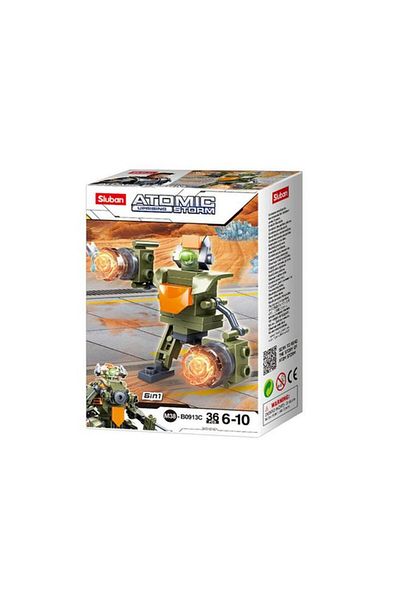 Generic Sluban 36-Piece Atomic Uprising Storm Galaxy Goblin Building Toy Multicolor 141671
