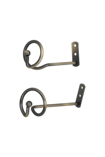 Generic Micasa 2-Piece Basic Tie Back Antique Brass