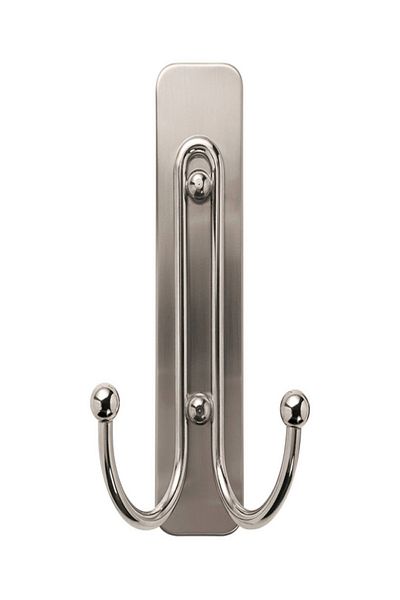 3M Command Large Brushed Nickel Double Hook