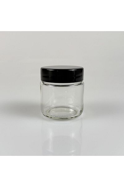 junibeliw 3Pcs Multipurpose Clear Glass Jar Storage Container Glass Jar with Plastic Lid 3X100Ml