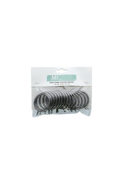 Generic Micasa 15-Piece Rings Pewter 28mm