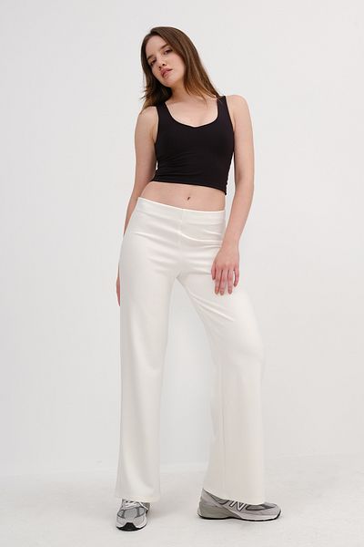 Addax Modal Wide Leg Trousers Pn12016