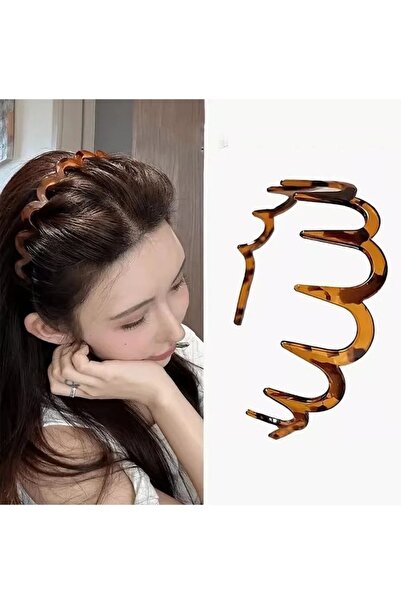 ella'nın çarşısı Coroană pentru păr maro imprimeu leopard 1 bucată.