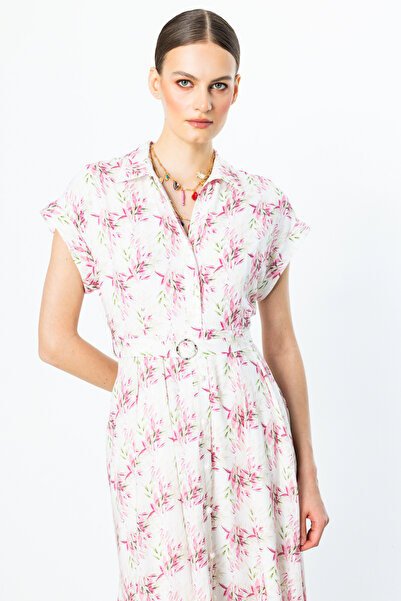 Ekol Φόρεμα με μοτίβο με μαργαριτάρια ροζ