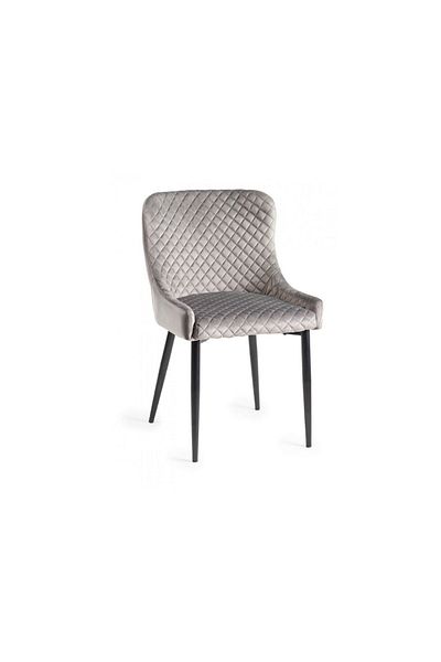 rexa FALUN Fabric Black Leg Dining Chair - 62-51-90 cm