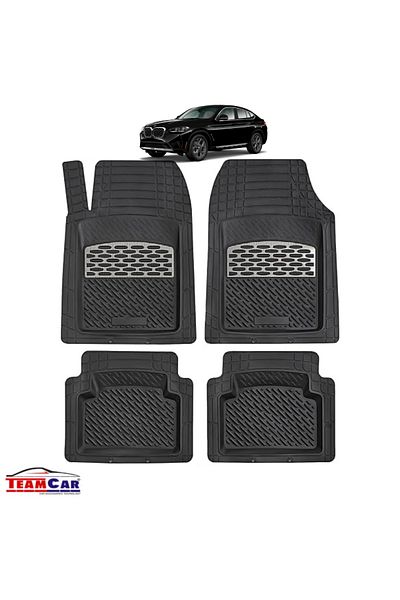 TEAMCAR Car Mats ®Tab Compatible Bmw X4 G02 (2018–2025) Carbon