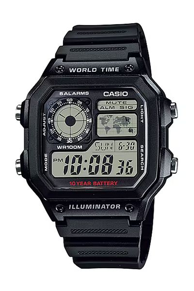 Casio Youth Series Digital Grey Dial Men's Watch - AE-1200WH-1AVDF(D097)