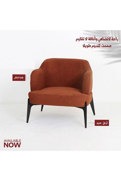 rexa Luxury Accent Chair with Supportive Backrest