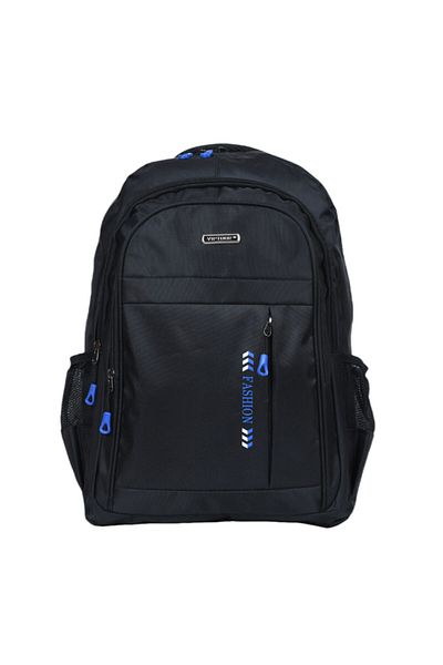 Generic STARGOLD 19-Inch Blue Accent Backpack, Durable Polyester, Multi-Pocket Lightweight Travel Bag