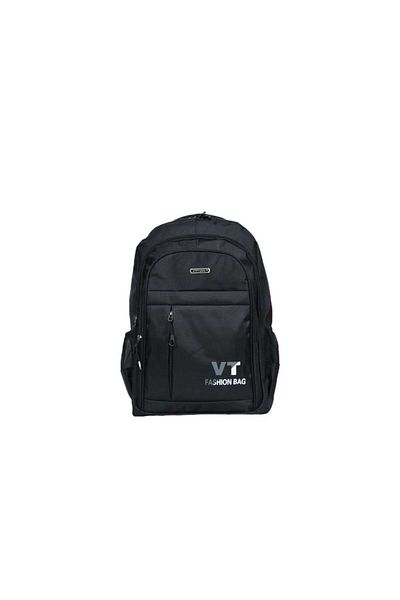 Generic STARGOLD 19-Inch Black & Blue Backpack, Durable Polyester, Multi-Pocket Functional Fashion Bag