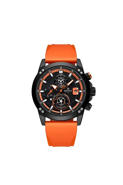 Naviforce Men’s Watch Youth Student Sports Trend Night Light Waterproof Silicone Strap