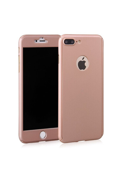 Gold Θήκη iPhone 8 Plus, FullBody Elegance Luxury Rose-Gold, πλήρης κάλυψη 36...
