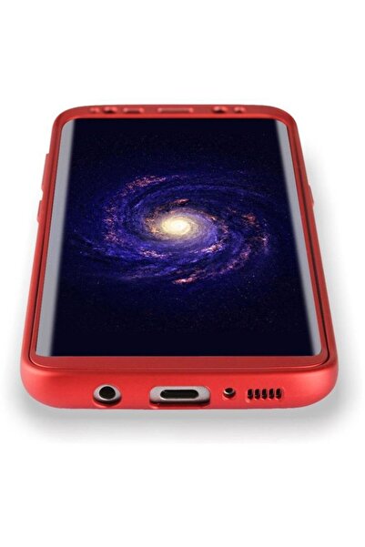 OEM Силиконов калъф FullBody червен за Samsung Galaxy S8 с пълно 360-градусов...