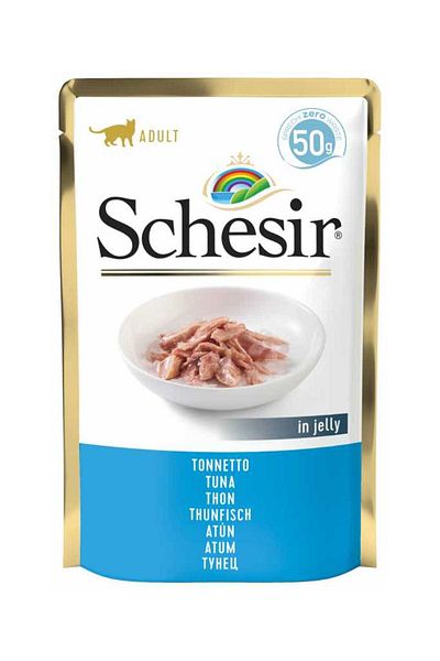 Schesir Cat Pouch-Wet Food Tuna 50g Pack of 12