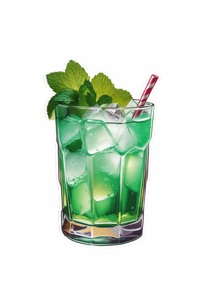 INOVATIX Σετ 8 τεμαχίων, αυτοκόλλητο κοκτέιλ μέντας σαλέπι, INOVATIX®. 6 εκ.