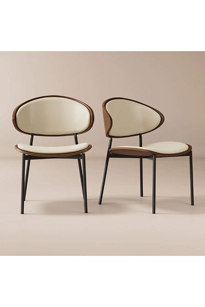 rexa Modern Single Chair with Sleek Curved Design – 75 × 52 × 48 cm