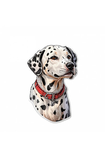 INOVATIX Set de 8 piese, autocolant câine dalmațian, INOVATIX®. 6 cm