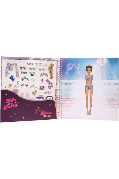 Top Model كتاب ملصقات الحفلات من توب موديل
