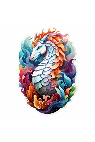 INOVATIX Σετ 8 τεμαχίων, Αυτοκόλλητο Μυθολογικό πλάσμα Ιππόκαμπος, INOVATIX®....