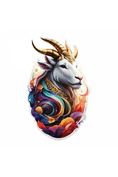 INOVATIX Σετ 8 τεμαχίων, Αυτοκόλλητο κατσίκας με κλώνους του ζωδιακού συμβόλο...