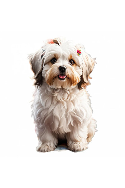 INOVATIX Set de 8 bucăți, autocolant cățeluș Havanese, INOVATIX®. 6 cm