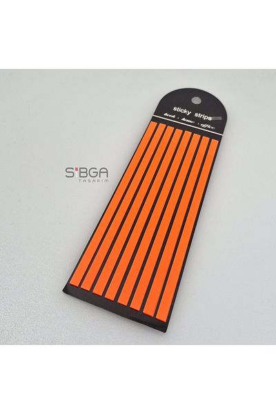 sibga tasarım Thin Long Strip Transparent Colored Postit Post-it Post ItBookmark Bookmark Postit Sticker 160 Sheets