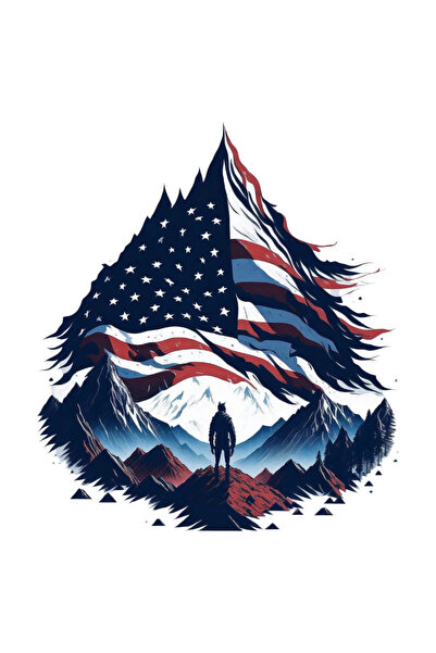 INOVATIX Σετ 8 τεμαχίων, Αυτοκόλλητο Αμερικανικής Σημαίας, INOVATIX®. 6 εκ.