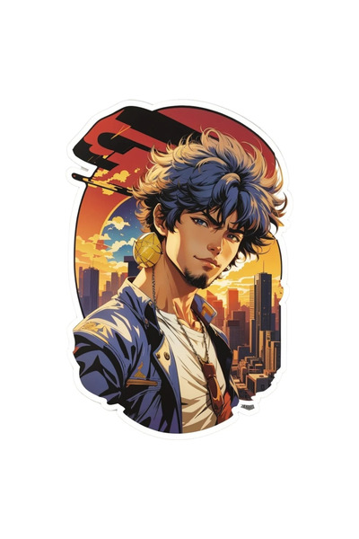 INOVATIX Σετ 8 τεμαχίων, Αυτοκόλλητο Cowboy in the city, INOVATIX®. 6 εκ.