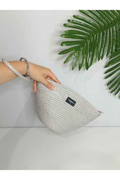 VeronicA Clutch Hand Bag ,Polyester Tress Bag