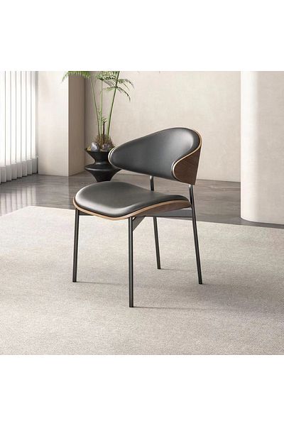 rexa Modern Single Chair with Sleek Curved Design – 75 × 52 × 48 cm
