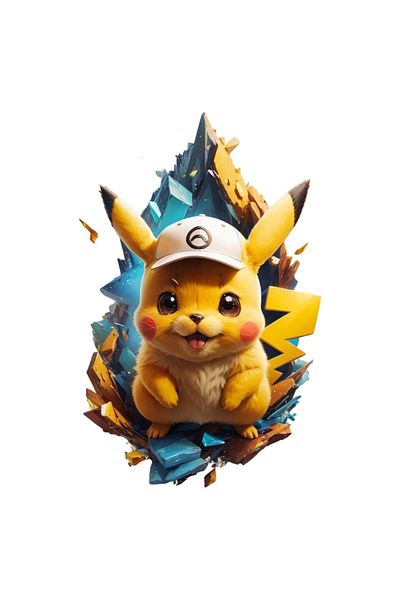 INOVATIX Set of 8 pieces, Sticker Pokemon Pikachu, INOVATIX®. 6 cm