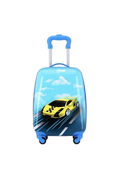 OEM Children's cabin trolley with cartoons for boys and girls, 18 inches, with 4 wheels, BLUE