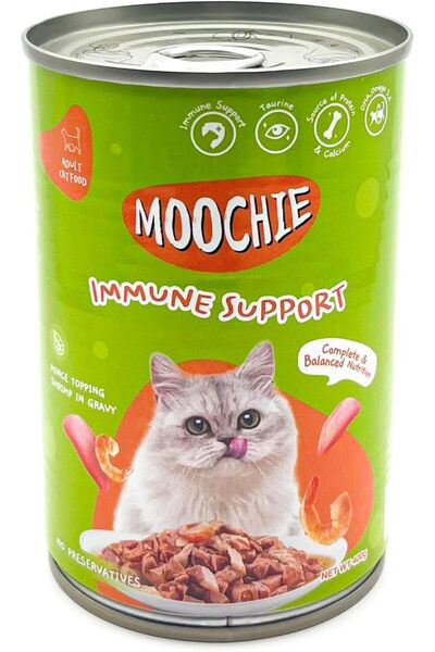 MOOCHIE Moochie Mince With Shrimp Cat Wet Food Can 400g Pack of 12