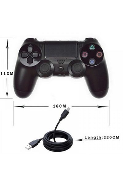 OEM Controller Wireless PS4, Compatible with PlayStation 4, Doubleshock 4, Vibrating Joystick, Bluetooth